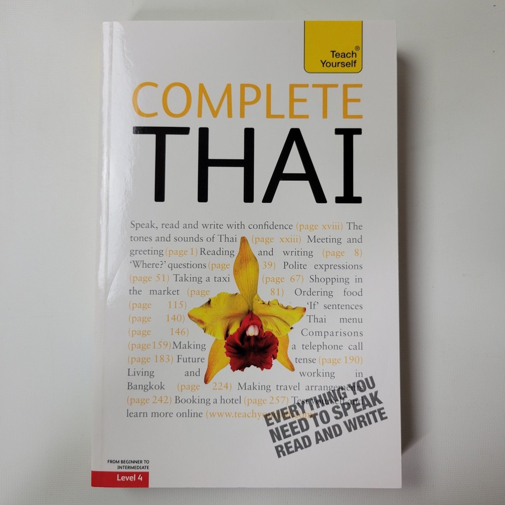 Teach Yourself Complete Thai Language Course Book David Smyth Level 4 Paperback